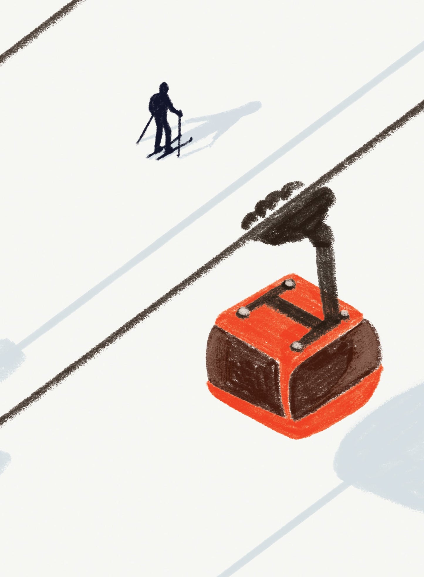 Three's a ski crowd, Poster