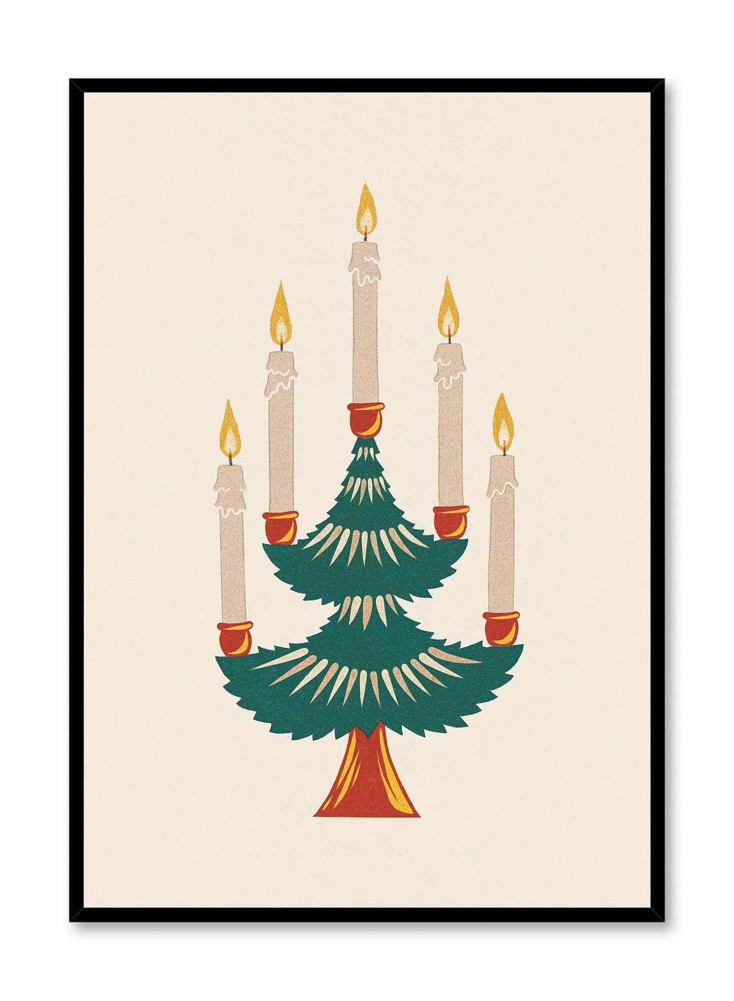 Candlelit Fir tree, Poster