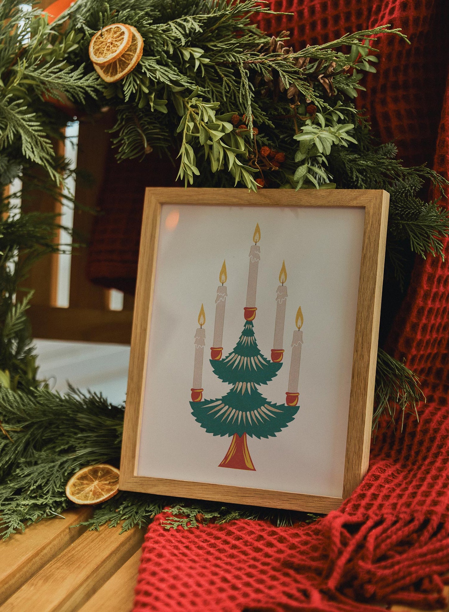 Candlelit Fir tree, Poster