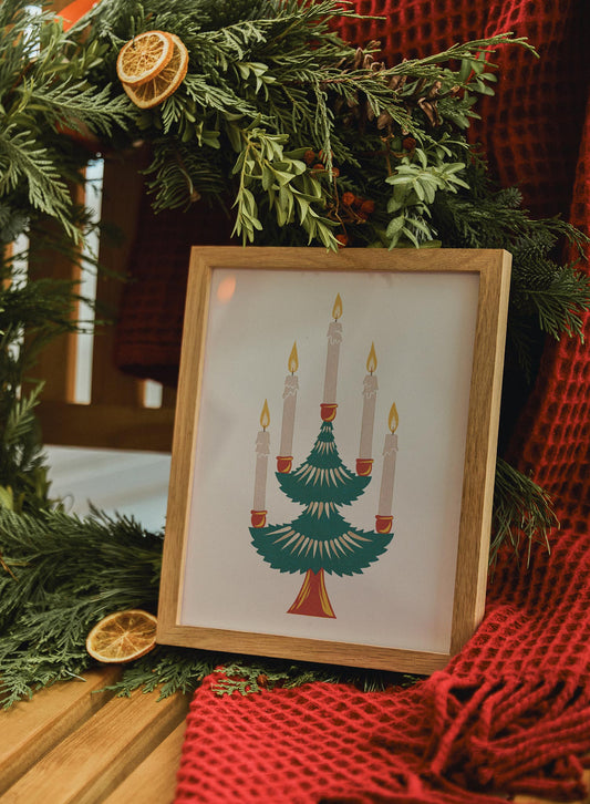 Candlelit Fir tree, Poster